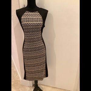 Evening dress lace and sequin front.